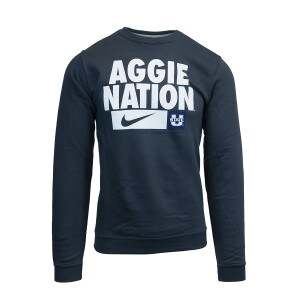 aggie nation nike sweatshirt navy